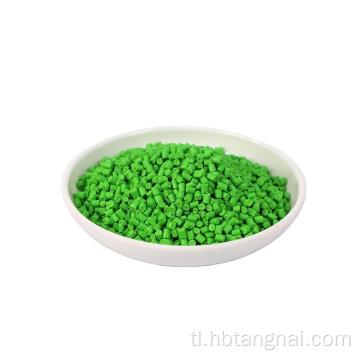 Green Masterbatch Kulay Masterbatch PE Granules na ginamit